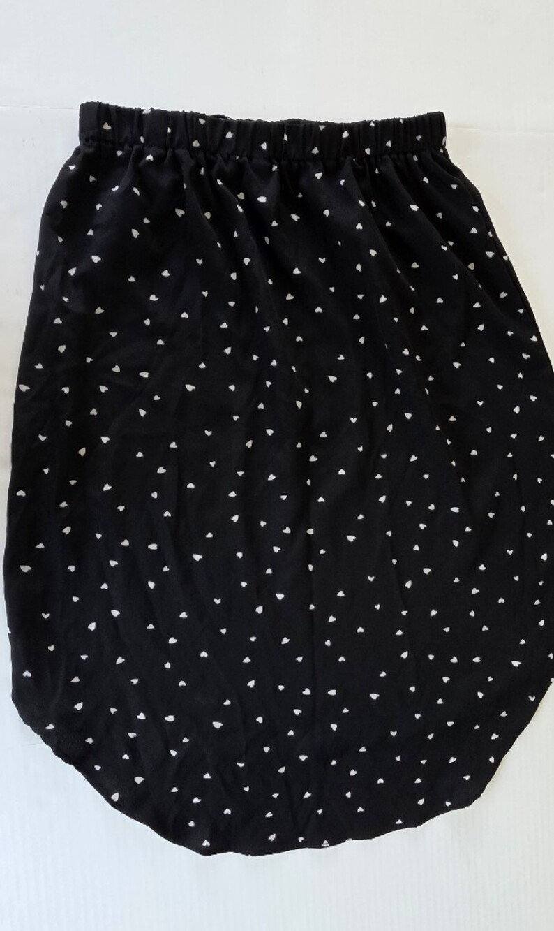 Black Heart Print Women’s Skirt - Picture 1 of 4